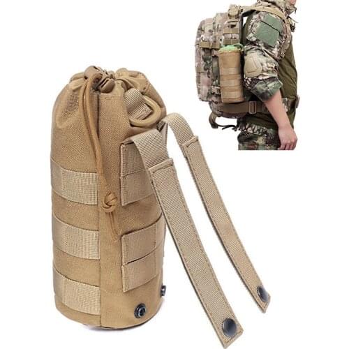 Tactical Molle Water Bottle Bag Pouch For Military Outdoor Travel Camping Hiking Fishing