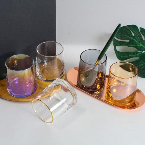 270ml Heat-resistant Glass Cup Handmade Milk Lemon Juice Cup Espresso Coffee Glass Tea Mugs Home Office Kitchen Accessories