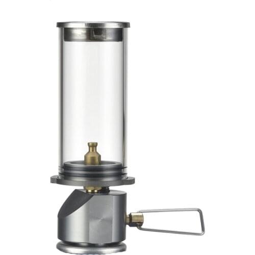 Outdoor Gas Candle Candlelight Lamp Mini Windproof Candle Lamp Gas Burner Stove Outdoor Camping Lights Tent Lighting Equipment