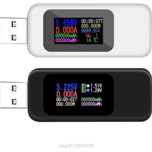 USB OLED Current Voltage Test Meter Power Capacity Current Measuring Household Tester Accurate Instrument N18 20 Dropshipping