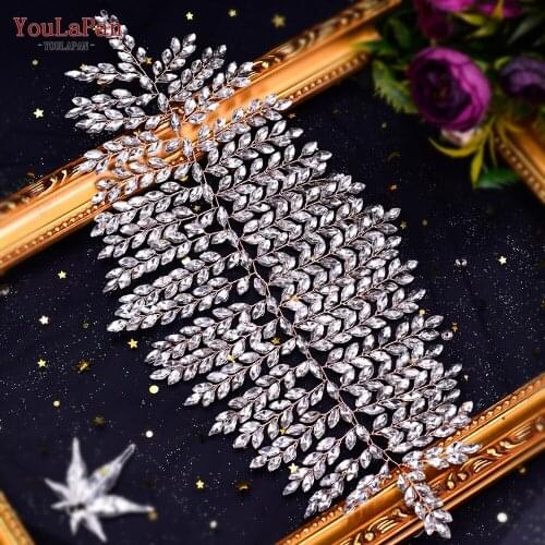 YouLaPan HP238 Full Rhinestone Bridal Headband Handmade Hair Jewelry Headdress Women Tiara Bride Wedding Hair Accessories