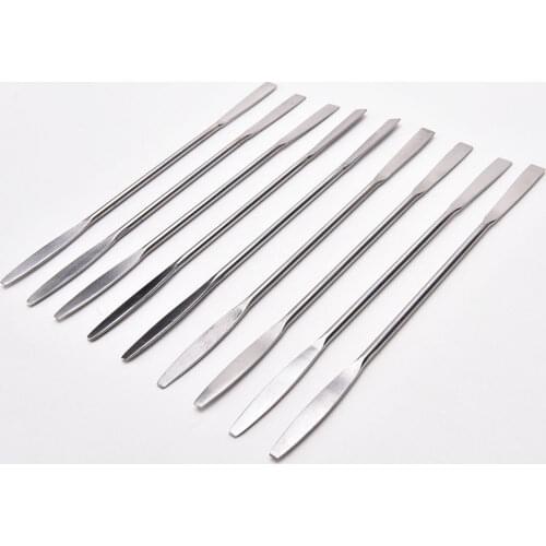 1pc Stainless Steel Mixing Palette Spatulas Spoon Nail Art Tool Stick Rod Tone Makeup Cosmetic Spoon Polish Cream