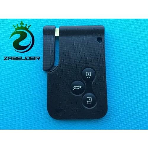 1Pc Replacement Key Shell Fits For Renault Clio Megane Scenic Grand Scenic 3 Buttons Card Blank Case Uncut Blade No Logo Parts