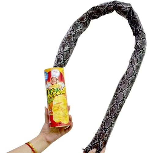 2021 Halloween Shocker Magic Potato Chips Cans Snake Tricks Joke Scary Fries Play Fun Toys Antistress Toys For Adults Kids