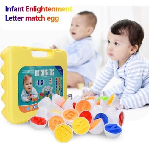 26Pcs Alphabet Matching Eggs Educational Color & Shape Recognition Sorter Puzzle Skills Study Toys