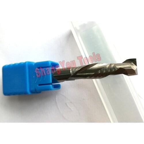 3pcs D6X22mm UP & DOWN end mills Two Flutes Spiral Carbide Cutters for CNC Router, Compression Wood End Mill Cutter Bits