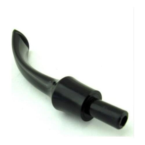 3pcs New Black Ebonite vulcanizates mouthpieces Stem For Tobacco Smoking pipe