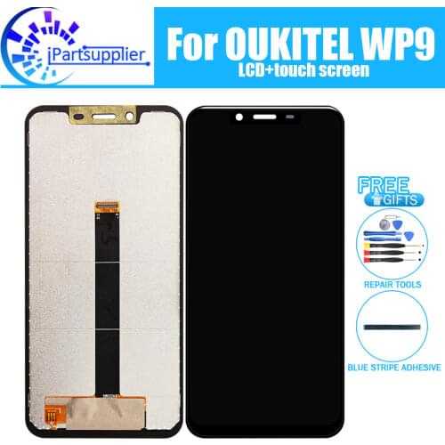5.86 inch OUKITEL WP9 LCD Display+Touch Screen 100% Original Tested LCD Digitizer Glass Panel Replacement For OUKITEL WP9