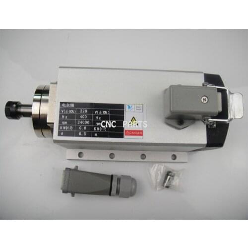 800W air cooling spindle square model ER11 cnc Spindle Motor Machine Tool Spindle