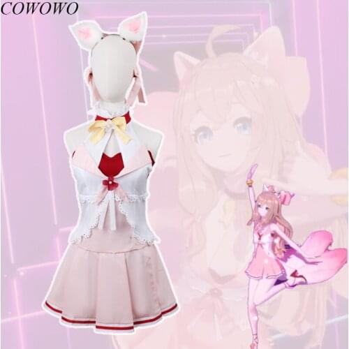 Anime! Vtuber A-soul Diana Little Fox Lovely Dress Uniform Cosplay Costume Halloween Carnival Party Role Play Outfit Women NEW