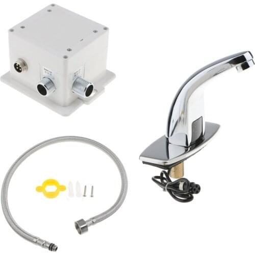 Alloy Automatic Sink Infrared Sensor Tap Touchless Handsfree Single Cold Water Tap Basin Faucet easy to installtion for home