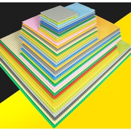 Base Plates City Dimensions Building Blocks Sets Assembly Classic DIY Construction Baseplates Educational Toys For Children