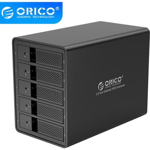 ORICO 95 Series 5 Bay 3.5'' SATA to USB 3.0 HDD Docking Station Support capacity 80TB Supported Systems Windows / Mac / Linux