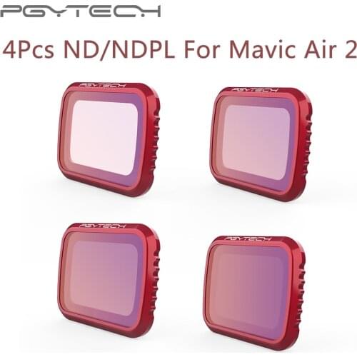 In stock 4Pcs ND Lens Filters For DJI Mavic Air2 ND 8 16 32 64 PL Set Filter Filter Kit for DJI Mavic Air 2 ND16 ND32 ND64 PL