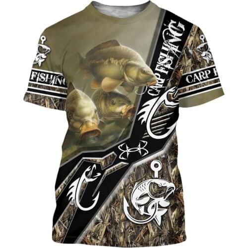 Fishing and Deer Hunting 3D Printed men t shirt Harajuku Fashion Short sleeve shirt summer street Casual Unisex tshirt tops