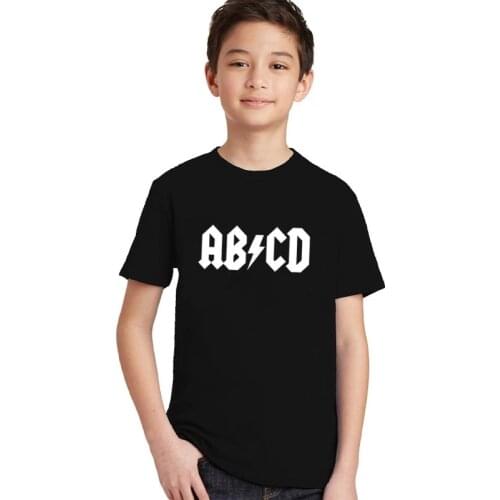 Funny Letter Print Children Clothing Rock Baby Clothes Toddler Girls Boys Kids Tshirt Fashion Summer Kids Tshirt Tops