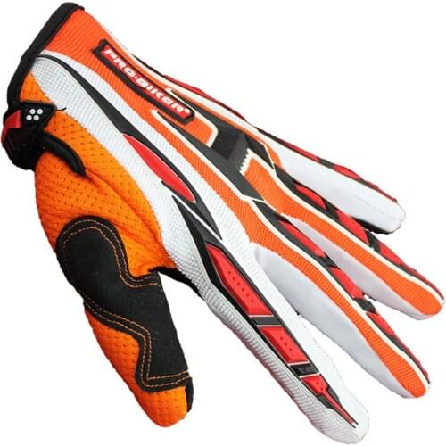 Hot Sale New Outdoor Motorcycle Gloves Breathable Comfortable Fabric 4 Colors Full Finger Gloves For Men Women Good Quality