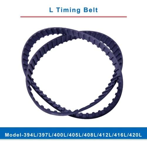 L timing belt trapezoid teeth model-394L/397L/400L/405L/408L/412L/416L/420L transmission belt width 20/25mm for L timing pulley