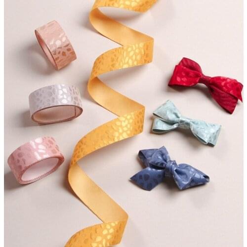 1" 25MM/1.5" 38MM Edge Jumping Point Leopard Animal Goose Warm Stone Pattern Ribbons Hair Bows Satin DIY Gift Packaging Material