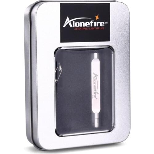 ALONEFIRE S105 Stainless Steel Mini Flashlight XML CREE Led Flashlight Torch Keychain With Portable Tail