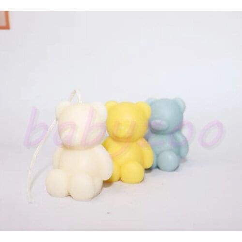 Mini Bear Candle Silicone Mold Scented Candle Decoration Diy Candle Mould Material Handmade Candle Mold