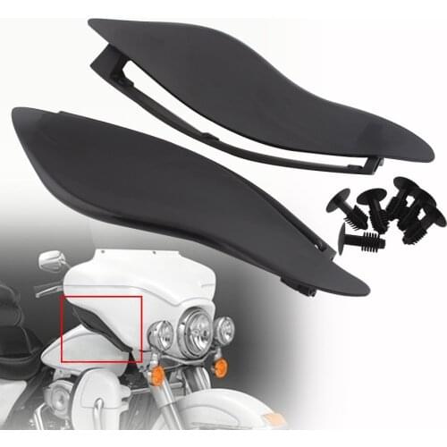 Motorbike Wing Windshield Adjustable Air Deflector For Harley 14-20 Touring Electra Glide Street Glide Tri Glide Ultra Limited
