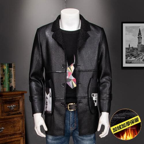 Mens Great Designer Brand Jacket Winter Warm Fur Fleece United States Air Force Long Outerwear Leather Coats P9010