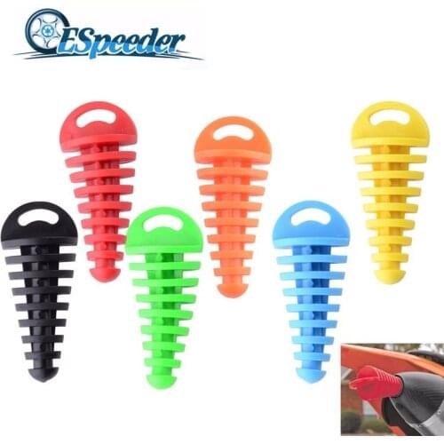 New Motorcycle Exhaust Pipe 15-38MM Motocross Tailpipe PVC Air-bleeder Plug Exhaust Silencer Muffler Wash Plug Pipe Protector