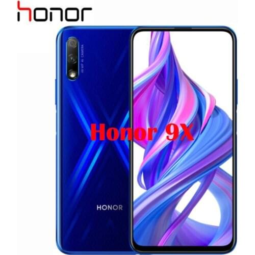 New Original Official Honor 9X Cell Phone 6.59inch 2340x1080P Kirin 810 Octa Core Android 9.0 OS 4000mah 48MP Camera
