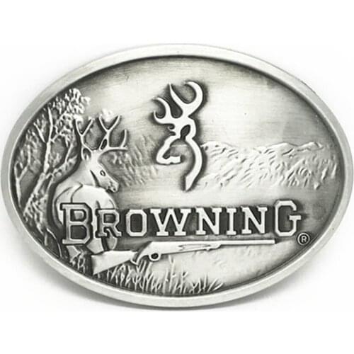 The cowboys of the west belt buckle BROWNZNG wild sheep GuXi wear-resisting zinc alloy is suitable for 4.0 belt
