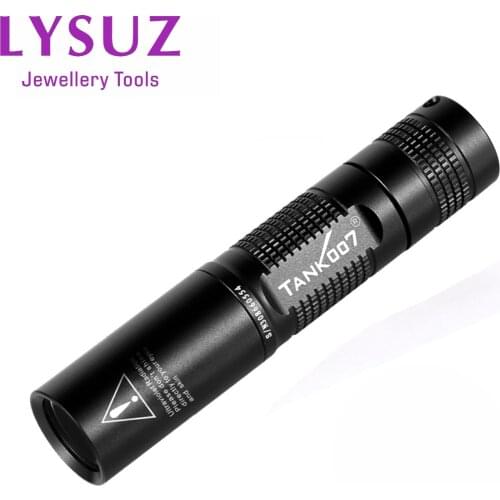 365nm UV Light Violet Lamp Ultraviolet Flashlight Diamond Ruby Fluorescent Agent Jade Jewelry Identification Tools