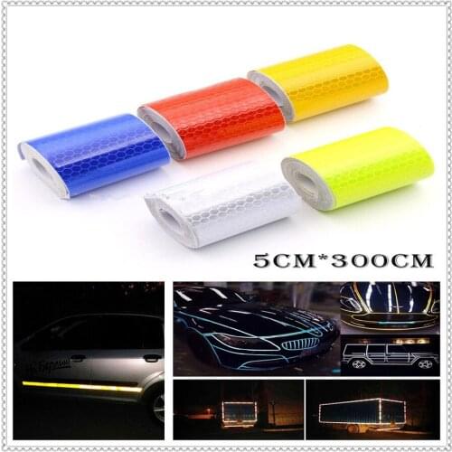 Car Reflective 2018 Adhesive Sticker Decal Warning Tape Film for Fiat Fiorino 595 500 500S Toro Fullback Aegea