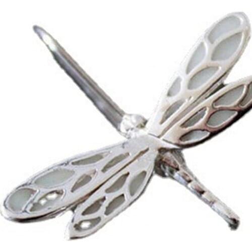 1 Pair Women Earrings Dragonfly Shape Luminous Jewelry All Match Lightweight Hook Earrings for Dating