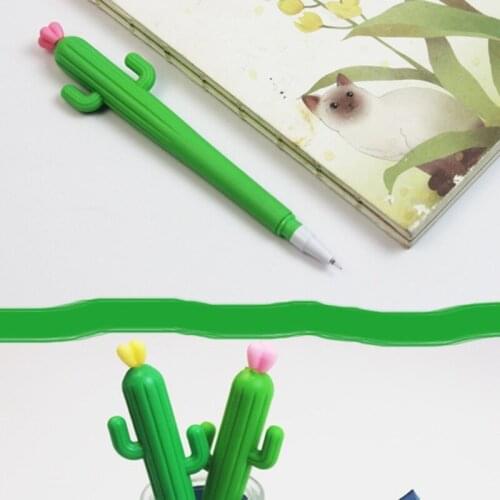 10 Pcs Cute Gel Pen Creative Cactus-like Gel Pen Slowly Rebound Party Supply Class Reward Sensory Toy Relieves Stress