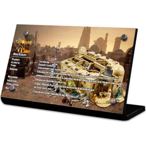 Acrylic Display Stand Brand 75290 For Star Mos Eisley Cantina Wors Building Blocks