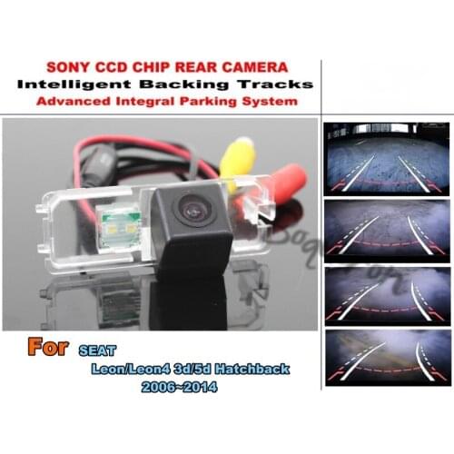 Car Rear View Camera For SEAT Leon Leon4 3d 5d Hatchback 2006~2014 Reversing Backup Parking Camera 170 Wide Angle Night Vision