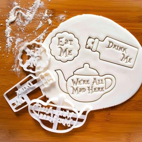 Cookie Mold English Letters Pattern Cookie Cutter Cute Food Grade Materials Biscuit Mold Wear-resistant Non-stick Biscuit Cutter