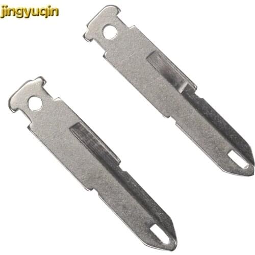 Jingyuqin For Renault Duster Logan Fluence Clio For Peugeot 206 306 406 106 10PCS/Lot Car Remote Key Blade Car-styling
