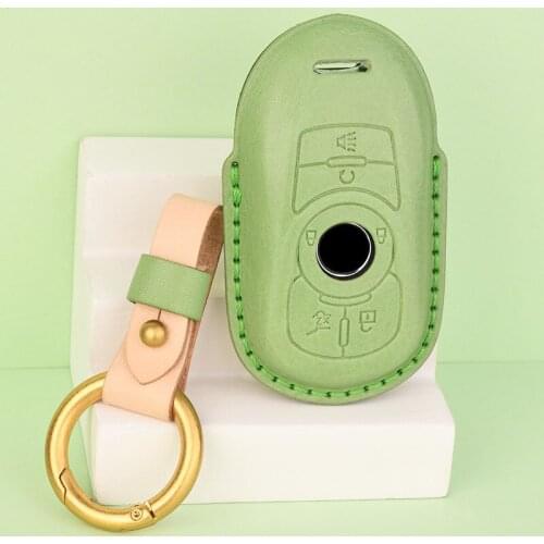 Leather Car Key Case Cover for Buick Envision Vervno GS 20T 28T Encore NEW LACROSSE Opel Astra Key Cover Accessories