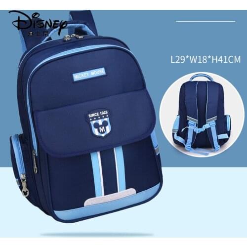 Disney Mickey Mouse Elementary Schoolbag School Students Burden Relieving Lightweight Large Capacity Lightweight Backpack