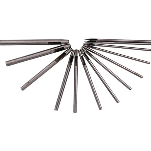 LMDZ 1Pcs 0.5mm -4mmMetal Leather Tools Leather Punch Leathercraft Hole Craft Set Paper Canvas Clothes Punching DIY Leathercraft