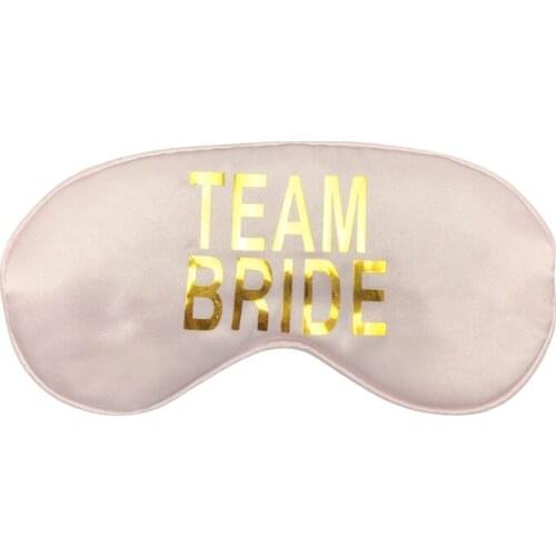 Hen Party Team Bride Eye Mask Simulation Silk Shading Eye Mask Hen Night Girls Favor Bachelor Party Supplies