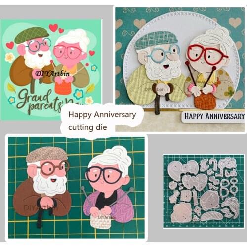 Grandparents scrapbooking new arrival 2020 metal stencils for cutting Dies scrapbooking layering stencils