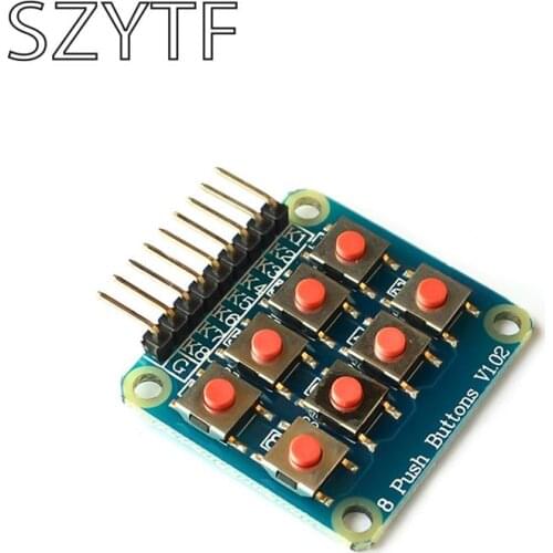 Micro switch 2 * 4 matrix keyboard microcontroller independent key button 8 extended keyboard module