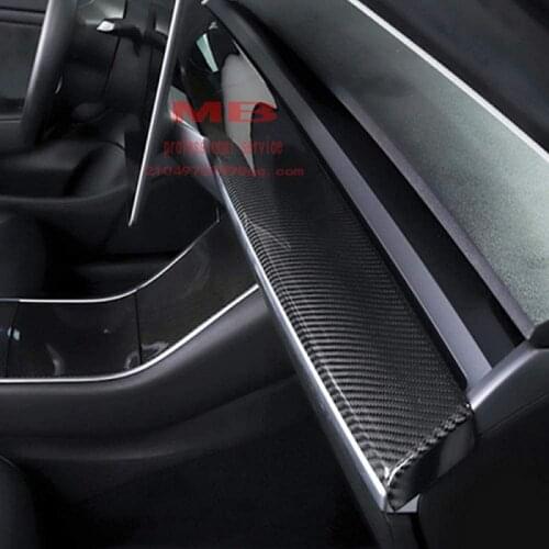 Model 3 dry carbon Interior trim Instrument panel Center Console Dashboard cover Sticker