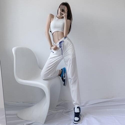 Cheap wholesale 2021 spring summer new cargo pants women fashion casual sweatpants womens female joggers Women Pants FAQ9115