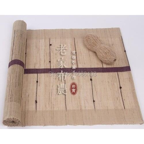 New coming Natural Ramie Tablecloth 100x40cm tea towel Green color tea cloth Tea Napkins cloth Teahouse Tea Art