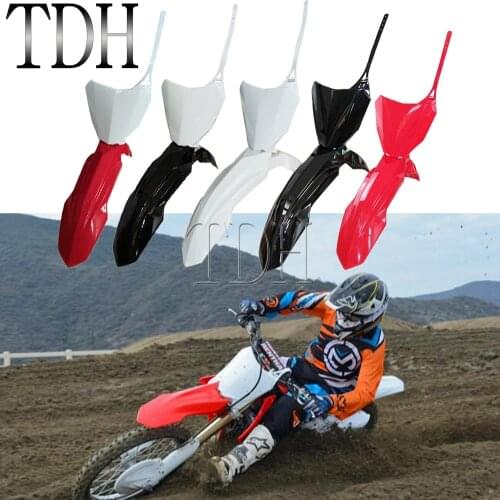 Motorcycle Front Mudguard Fender Mud Guard for Honda CRF250R CRF450R CRF 250 450 250RX 450RX 2017-2020 Front Name Number Plate