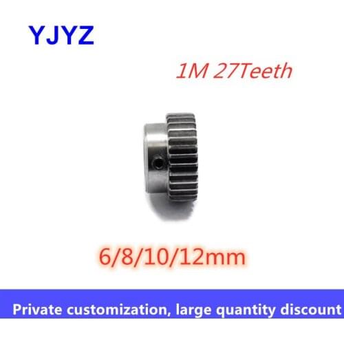 Customized link 27teeth metal motor boss gear and pinion 45steel positive gear CNC gear rack