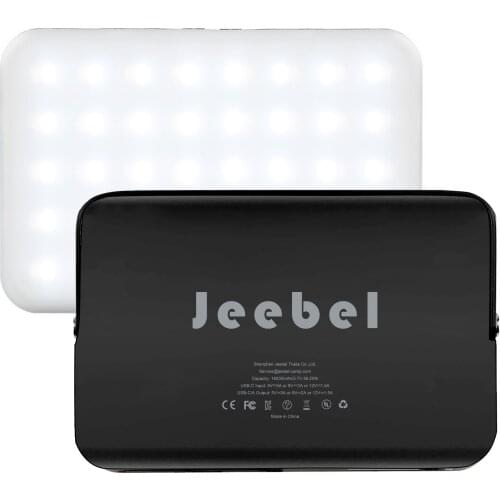 Jeebel 16000mAh Portable Power Lantern Rechargeable Camping Tent Light Outdoor Light Power Bank Waterproof Hang Flashlight